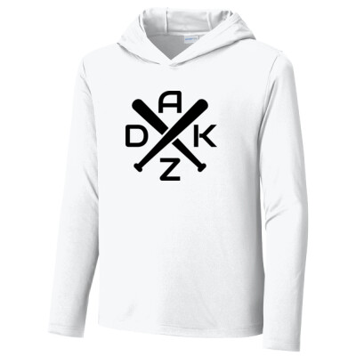 Youth Drifit Long Sleeve Hooded Shirt - AZDK black Thumbnail