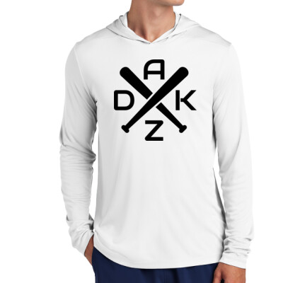 Adult Drifit Long Sleeve Hooded Shirt - AZDK black Thumbnail