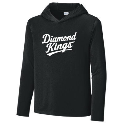 Youth Drifit Long Sleeve Hooded Shirt - AZDK black 2 Thumbnail