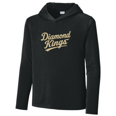 Youth Drifit Long Sleeve Hooded Shirt - Diamond Kings vegas gold Thumbnail