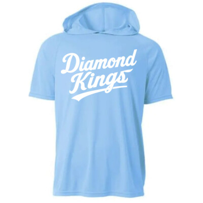 Youth Drifit Short Sleeve Hoodie - Diamond Kings white Thumbnail