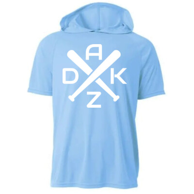 Youth Drifit Short Sleeve Hoodie - AZDK white Thumbnail